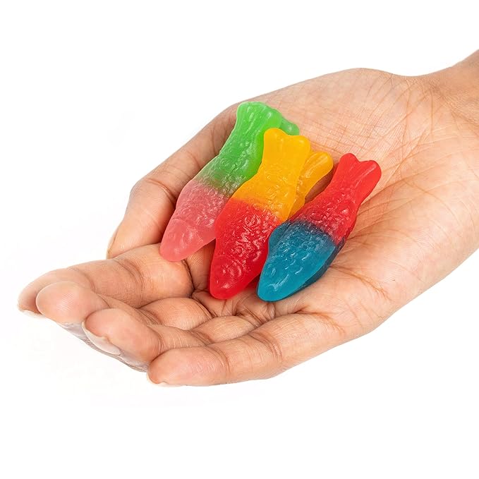 SWEDISH FISH Tails 2 Flavors in 1 Soft & Chewy Candy, 12 - 3.6 oz Bags