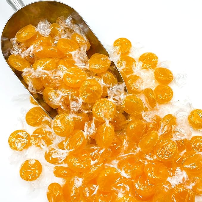 Butterscotch Hard Candy - 2LB Bag of Individually Wrapped Butter Scotch Bulk Candy, Yellow Butterscotch Discs Are Perfect For Snacks And Parties.