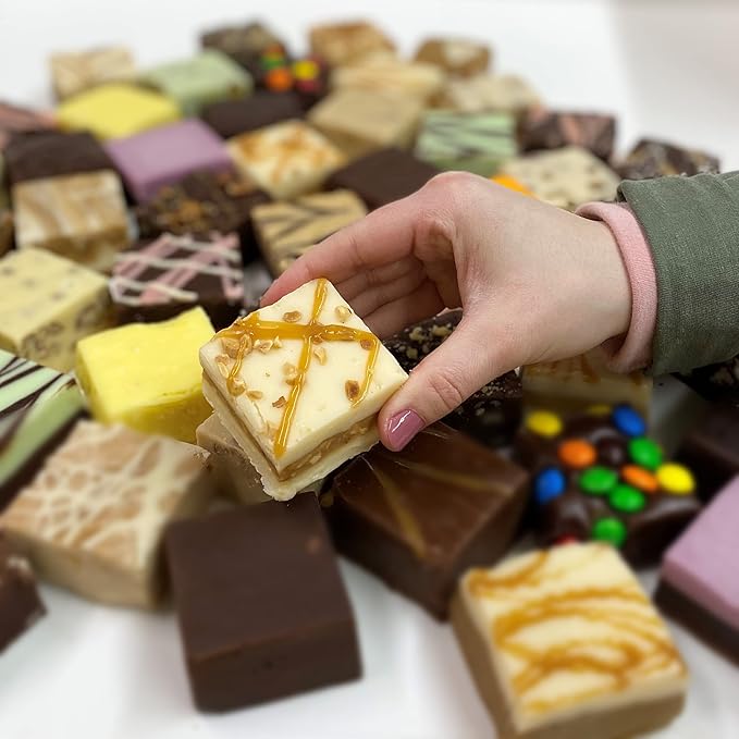 Valley Fudge, Caramel Salted Peanut, Fresh Artisan Fudge, Real Butter, Gourmet Candy, Half Pound Package