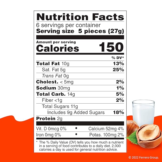 Kinder Bueno Mini Milk Chocolate Bars with Hazelnut Filling, Chocolate Candy Bars for Game Day, Football Party Supplies, Snacks for Adults, 5.7 oz