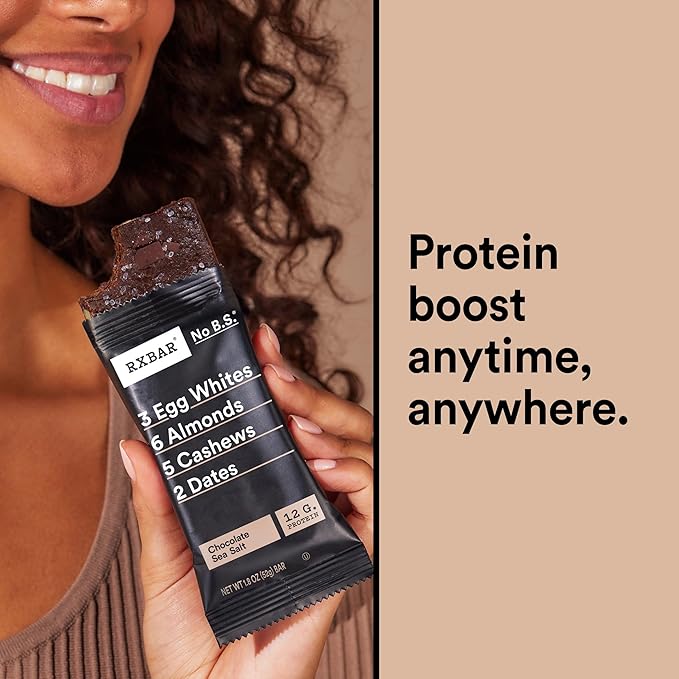 RXBAR Protein Bars, Protein Snack, Snack Bars, Chocolate Sea Salt, 9.1oz (5 Count)