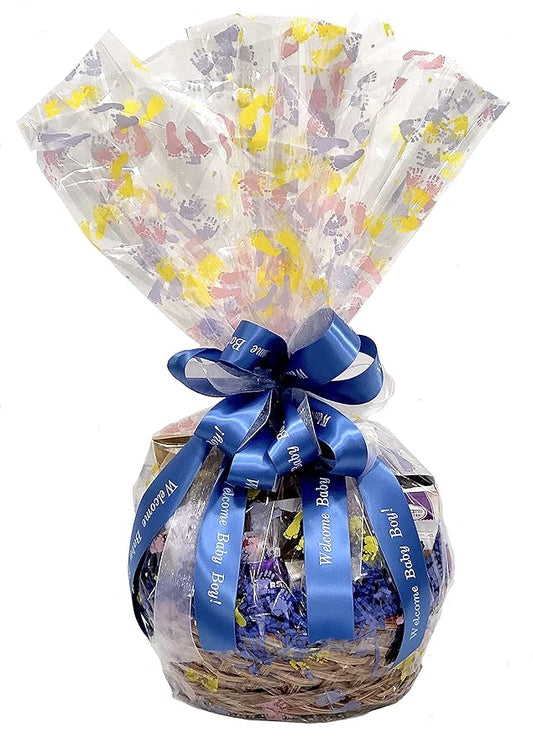 Hand-Crafted 28 Piece customizable chocolate gift basket of gourmet chocolates, cookies, and crunches. Tasty treats selected for businesses, clients, employees, birthdays, thank you and more!