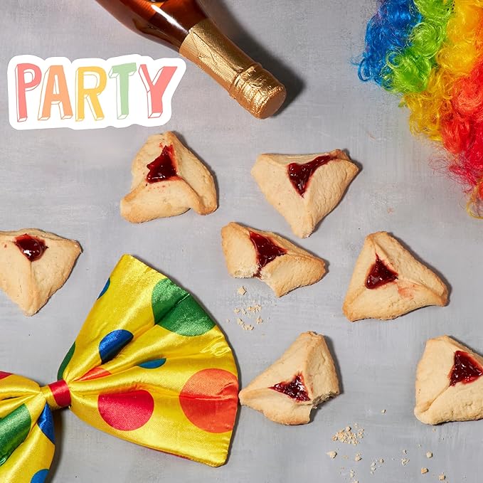 Hamentaschen Cookies | Shortbread Cookies filled with Raspberry Jam [24 Count] | Mishloach Manot, Purim Gift Idea | Kosher Nut Free | Stern’s Bakery