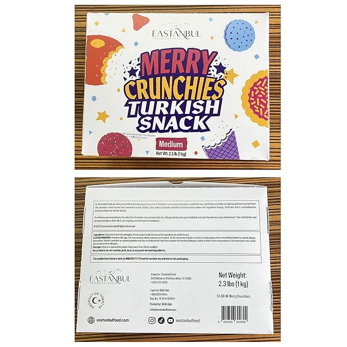 Eastanbul International Snack Box, Premium 25 Full-Size Foreign Snack Box, From Around The World International, Sweet, Savory, Chewy, Crunchy