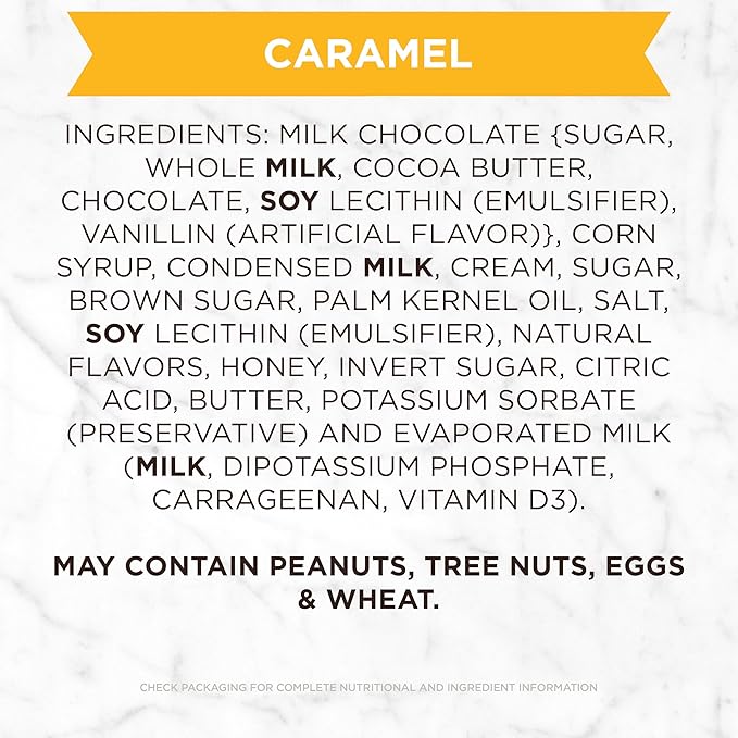 Russell Stover Milk Chocolate Caramels - 0.5 oz (Pack of 36)