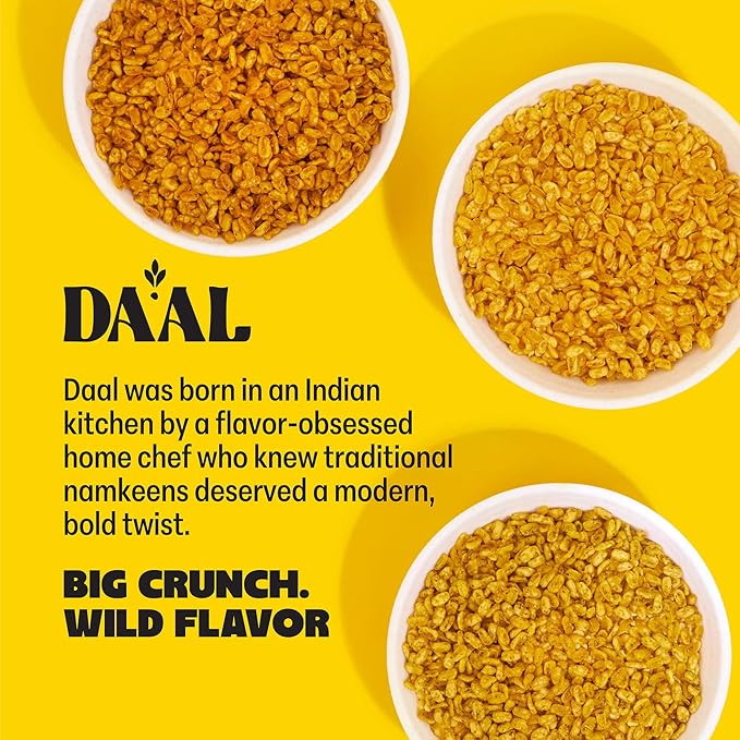 Daal By Keen Crunchy Mung Bean Snacks – Tandoori Ranch – Plant-Based Protein, High Fiber, Gluten-Free, Nut-Free – Mix into Salads or Enjoy as an On-the-Go Snack – 1 Resealable Pack, 4.76 oz