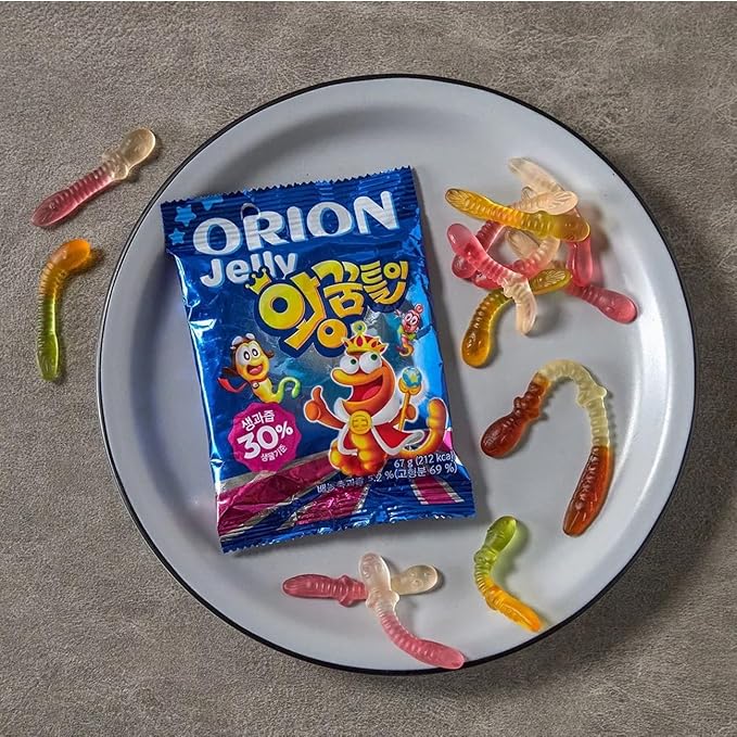 Orion Worm Jelly 67g(pack of 10) 왕꿈틀이