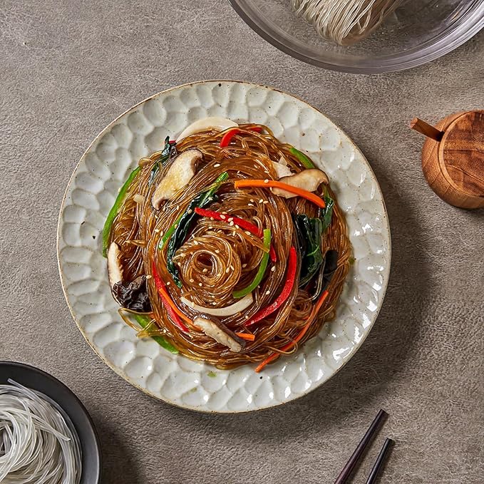 Sweet Potato Glass Noodles, Dangmyun, Korean Vermicelli Pasta For K-Food Japchae 17.63 oz (500g)_1 Pack