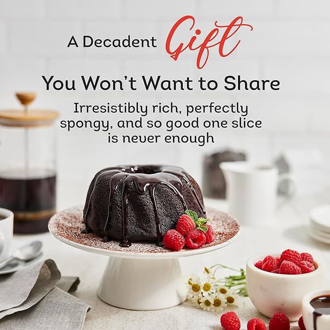 TORTUGA Caribbean Chocolate Rum Cake - 16 oz Rum Cake - The Perfect Premium Gourmet Gift for Gift Baskets, Parties, Holidays, and Birthdays - Great Cakes for Delivery