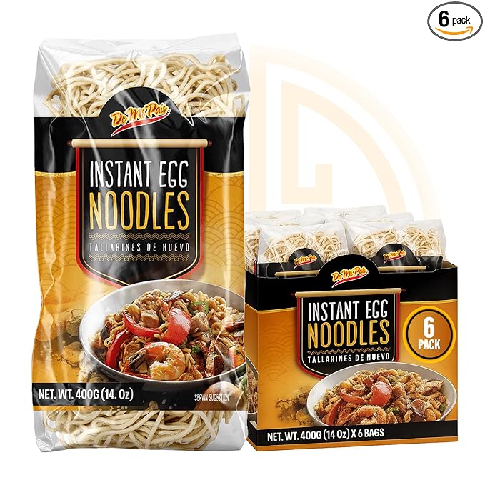 De Mi Pais Egg Noodles – Instant Egg Noodles for Soup, Stir-Fry, Pasta or Ramen Recipes; Traditional Noodles Eggs Crafted in Cambodia Using Traditional Techniques for Rich Flavor – 14 oz | 6-Pack
