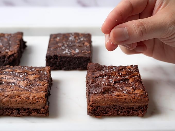 Fudge Brownies with Belgian Chocolate, Dutch Processed Cocoa, Irish Butter and Fleur De Sel - Individually Sealed Gourmet Brownie Bars