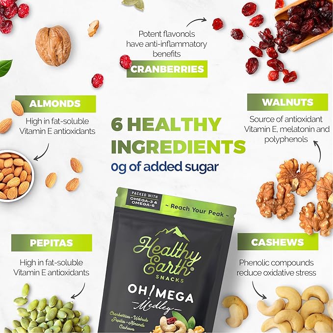 Mixed Nuts Unsalted | Trail Mix | Trail Mix without Peanuts | Gourmet Snacks, Protein Snacks, Gluten Free, No Preservatives, High Fiber (Three Pack Bundle)