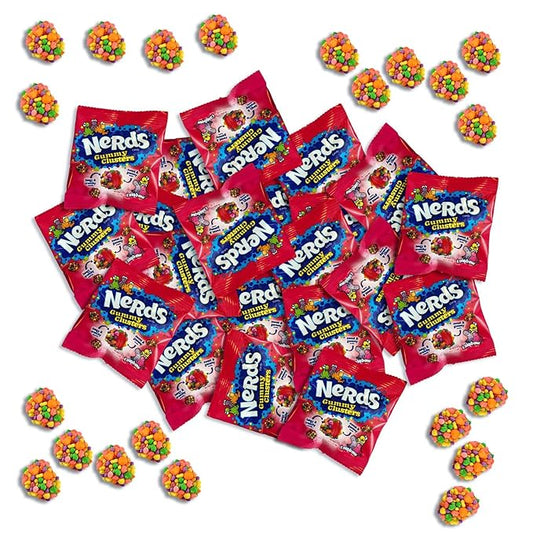 CandyKrave Rainbow Gummy Clusters - 1 lbs Individually Wrapped Candy Pack - 29 Pieces - Classic & Delicious Gummy Candy for Back-to-School Party, Movie Nights, Birthdays, Pantry & Baby Showers