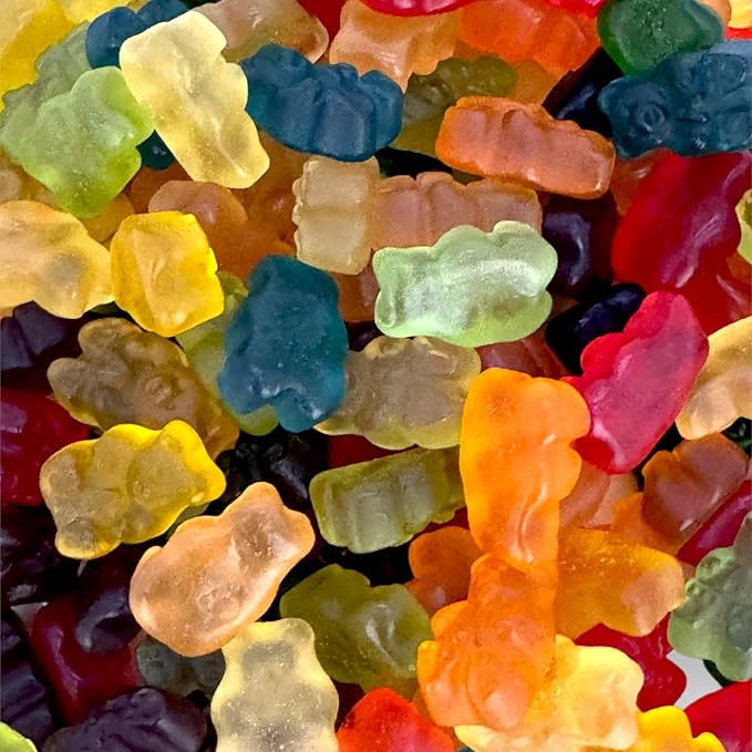 Irresistibly Delicious 12 Flavor Gummy Bears -1.5 lbs Lusciously Flavorful Soft & Chewy Candy Snack, Fruity Flavor Assortment-Great for Kids and Adults of All Ages(24 oz)