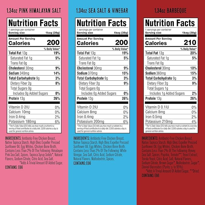 WILDE Protein Chips Variety Pack, High Protein Snacks for Adults, Keto Chips, Gluten Free, Low Carb Snack Box Made with Real Ingredients 1.34oz Bags, Pack of 12