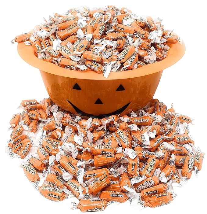 Bulk Mango Flavor Tootsie Roll Frooties Chewy Orange Color American Taffies Candy Individually Wrapped In Resealable Assortit Bag 5 Lb 735+pcs (80-Oz) - Made In USA