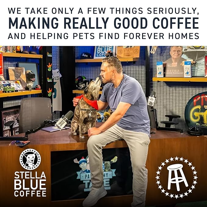 Stella Blue Espresso Sweet Cream Latte Cans, Ready-to-Drink Coffee Energy Beverage, 100% Colombian Coffee, 190mg Natural Caffeine, Gluten Free & Good Source of Protein, 11oz Can, 12 Pack