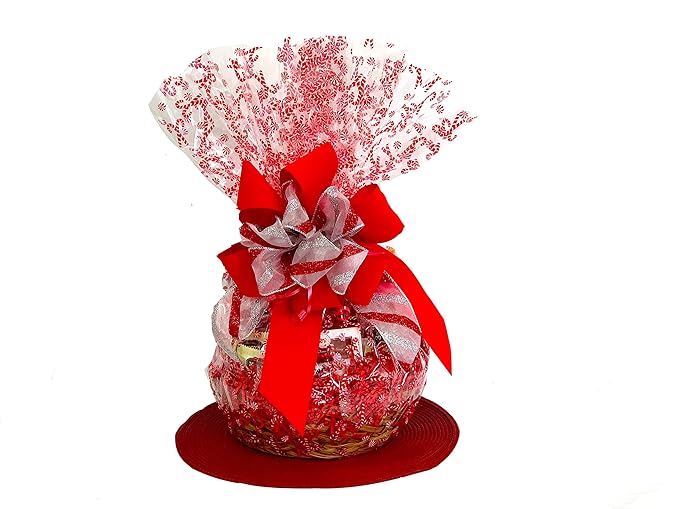 Hand-Crafted 38 Piece customizable chocolate gift basket of gourmet chocolates, cookies, and crunches. Tasty treats selected for businesses, clients, employees, birthdays, thank you and more!