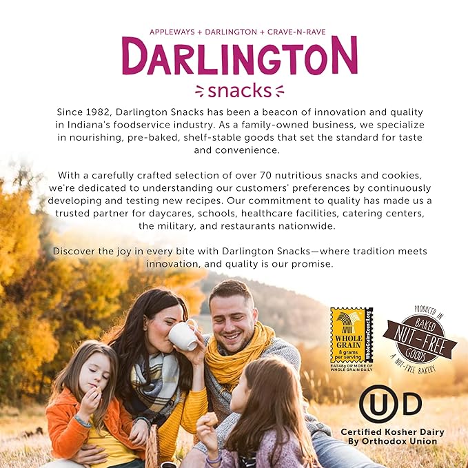 Darlington Shortbread Cookies Individually Wrapped Classic Soft Butter Cookies, 20 pk, 1 oz Single Serve Packs for Gifting, Lunchboxes & On-the-Go Snacks. Portion Controlled Short Bread Tea Biscuits