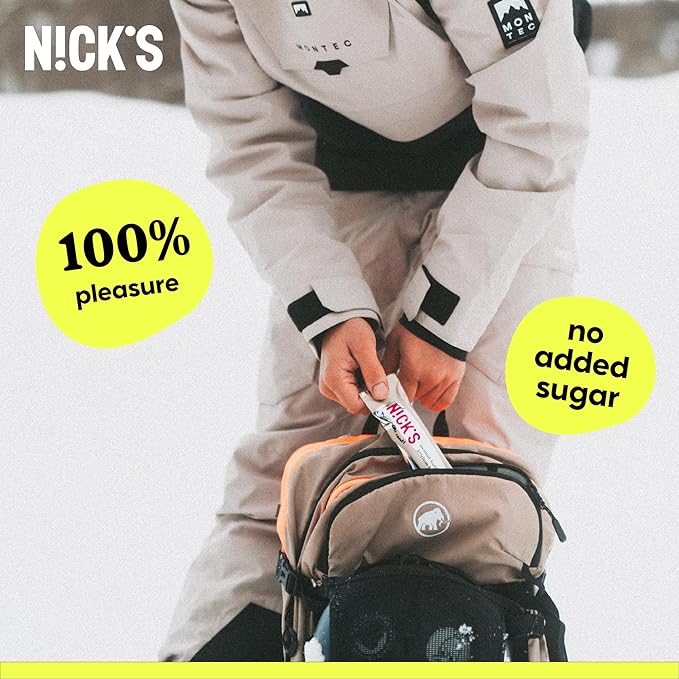 Nick's Protein Bars Variety Pack, Protein-Packed Snack, Low Calories, Low Carb Keto Friendly Snacks No Added Sugar, Salty Peanut, Chocolate Caramel and Almond Chocolate (12 Pack)
