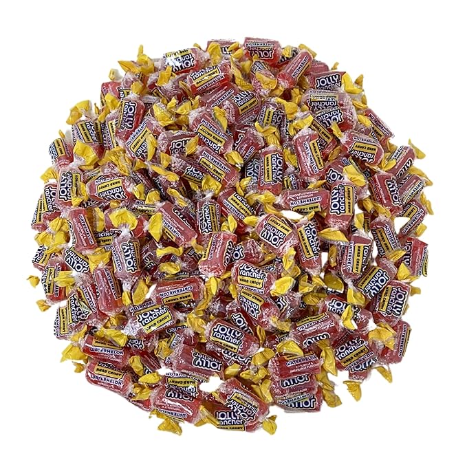 Jolly Ranchers Hard Candy 3lbs- All Watermelon Individually Wrapped Delicious Fresh Candy, 48oz (Packaging Might Vary)