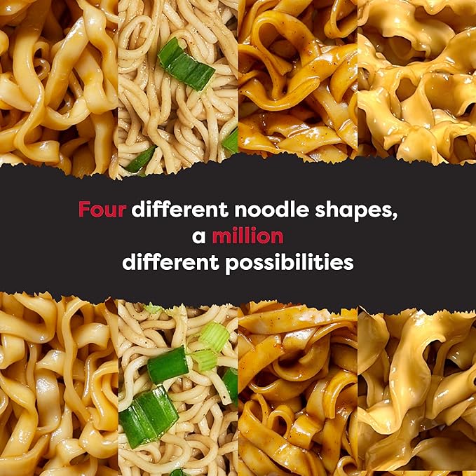 A-Sha Healthy Asian Instant Noodles with Sauce Pack | Best Sellers Variety Bundle | Vegan, Air Dried, High Protein | Great For Ramen, Stir Fry, Wok | 4 Flavors, 19 Packs