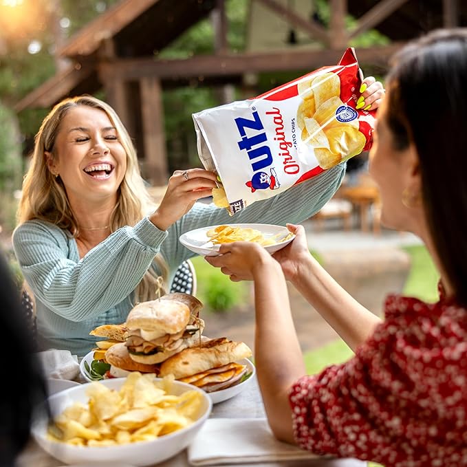 Utz Original 1 Oz Bags, 42 Count Crispy Potato Chips Made from Fresh Potatoes, Crunchy Individual Snacks to Go, Cholesterol Free, Trans-Fat Free, Gluten Free Snacks