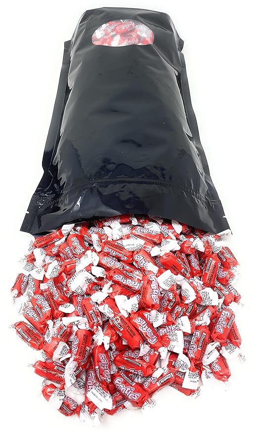 Bulk Fruit Punch Flavor Tootsie Roll Frooties Chewy Red American Taffies Candy Individually Wrapped In Resealable Assortit Bag 5 Lb 735+pcs (80-Oz) - Made In USA