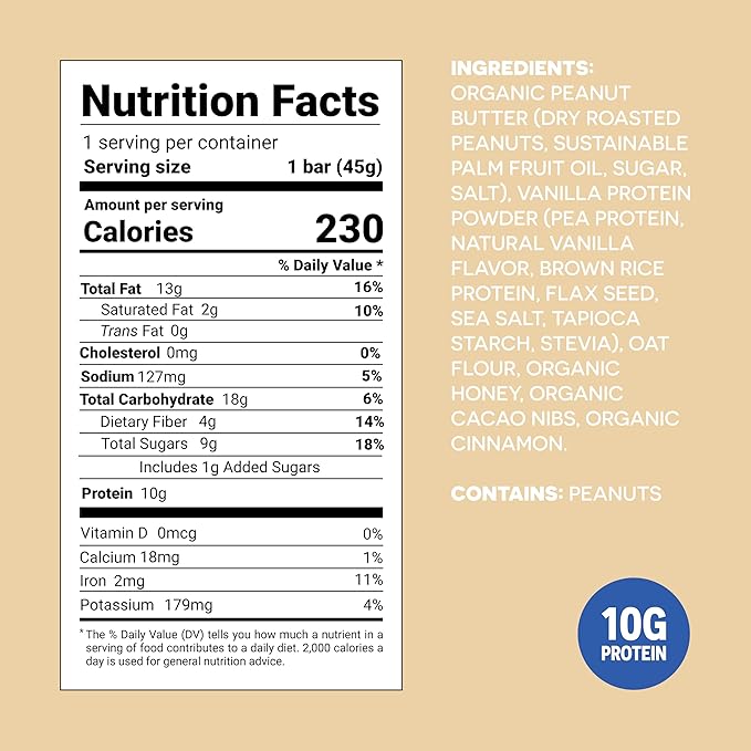 FROPRO Snack Bars - Plant Based Protein Bars, All-Natural, Gluten Free, Dairy Free, & Soy Free, High Protein Bars with Low Calories | Chocolate Chip, 12 Pack