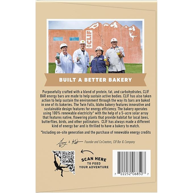 CLIF BAR - Energy Protein Bars - White Chocolate Macadamia Nut - Made with Organic Oats - Energy Bars - Non-GMO - (15 Pack)