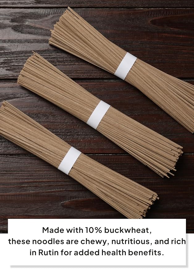 Korean Food Poongkukmyeon Memil (Buckwheat) Soba Noodles (2.2 lb / 1kg, 10 Servings) – Chewy, Firm Texture, Great for Hot or Cold Noodle Dishes