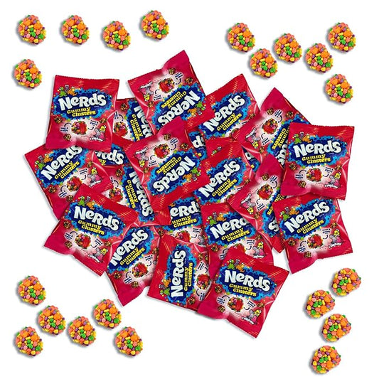 CandyKrave Rainbow Gummy Clusters - 2 lbs Individually Wrapped Candy Pack - 46 Pieces - Classic & Delicious Gummy Candy for Back-to-School Party, Movie Nights, Birthdays, Pantry & Baby Showers