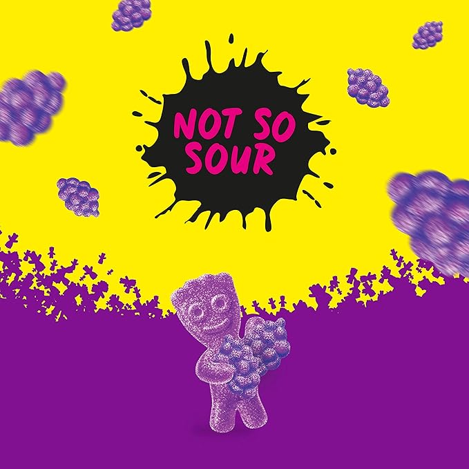 SOUR PATCH KIDS Grape Soft & Chewy Candy, Bulk Candy, 12 - 3.58 oz Bags
