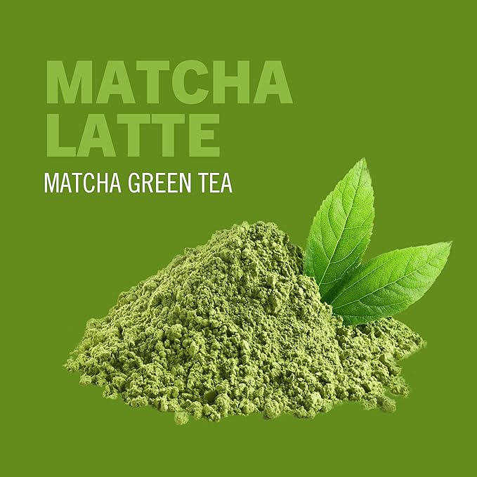 OM MUSHROOM SUPERFOOD Matcha Latte Blend – Green Tea Mushroom Powder with Lion’s Mane, Reishi, Chaga & Turkey Tail – Focus, Calm & Stress Support – Single Serve Packets (10 Count)
