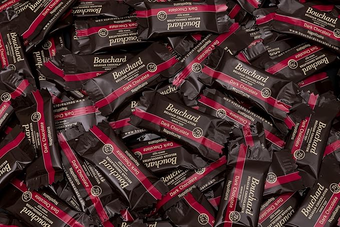 Bouchard Belgian Dark Chocolate Napolitains (72% Cacao) 35.3 OZ (2.2 LB/1KG)