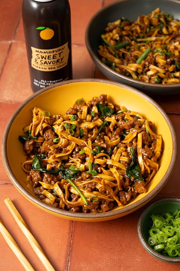 Momofuku Korean Barbecue Sauce Duo, Sweet & Spicy Gochujang and Sweet & Savory Galbi for BBQ, Marinade, Drizzle Toppings, Dipping Sauce and Elevated Meals