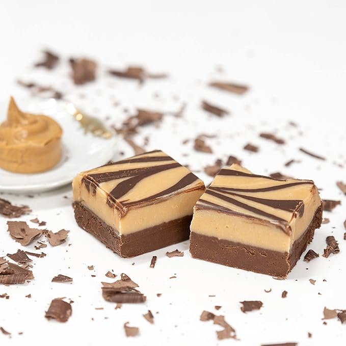 Valley Fudge, Peanut Butter Chocolate, Fresh Artisan Fudge, Real Butter, Gourmet Candy, One Pound Package