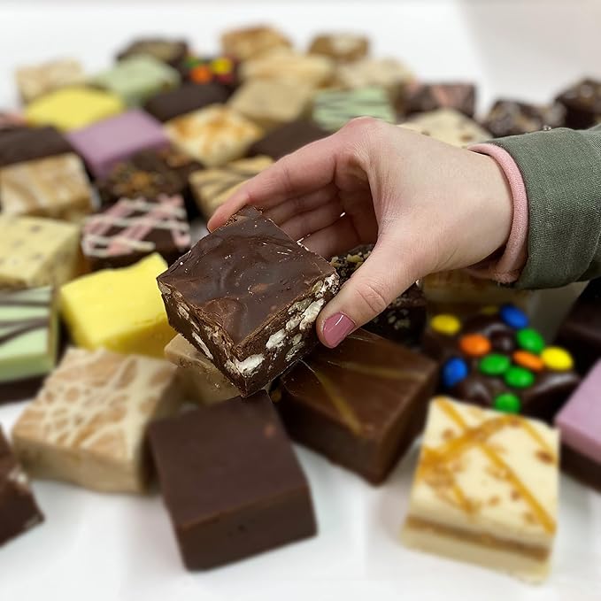 Valley Fudge, Rocky Road Chocolate, Fresh Artisan Fudge, Real Butter, Gourmet Candy, One Pound Package