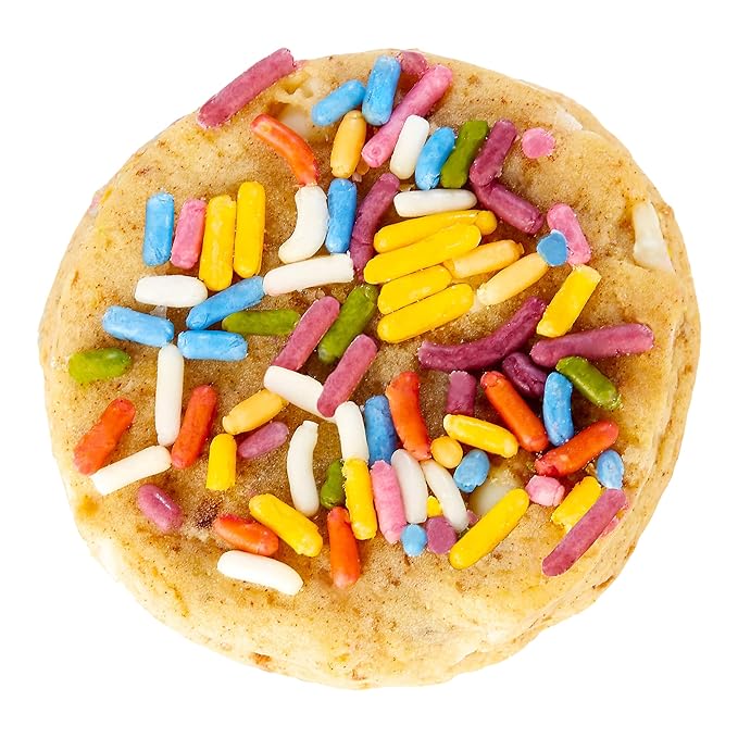 Rule Breaker Vegan & Gluten Free Cookies | Birthday Cake | Plant-Based, Nut-Free, Top 11 Allergen-Free | Great for School, Office | Soft-Baked, Individually Wrapped (Pack of 12)