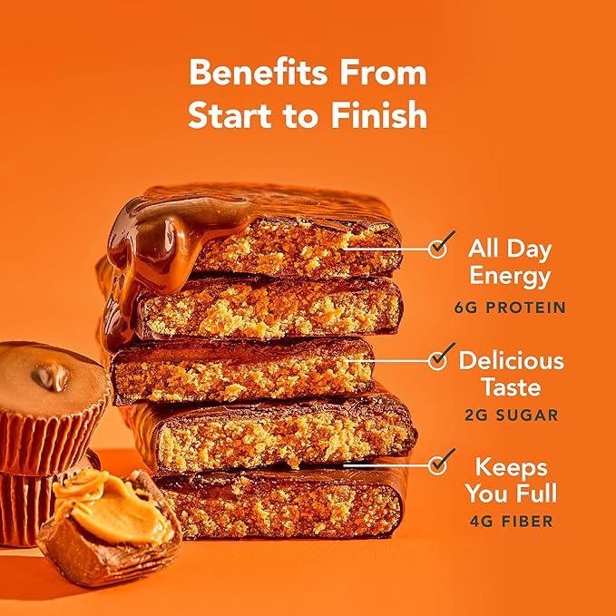 ALOHA Organic Plant Based Protein Bar MINIS |Peanut Butter Cup | 20 Count, 24g Bars | Vegan, Low Sugar, Gluten Free, Low Carb, Non-GMO, Stevia Free, Soy Free, No Sugar Alcohols