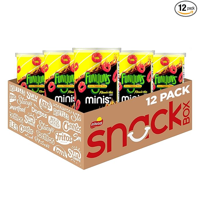 Minis Canisters, Funyuns Flamin' Hot, 1.125 Ounce (Pack of 12)