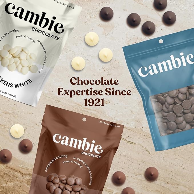 Merckens Milk Melting Chocolate - 1 Pound of Premium Quality Milk Candy Melts to make Dubai Chocolate Bar, Cake Pops, Cocoa Bombs, & Homemade Desserts