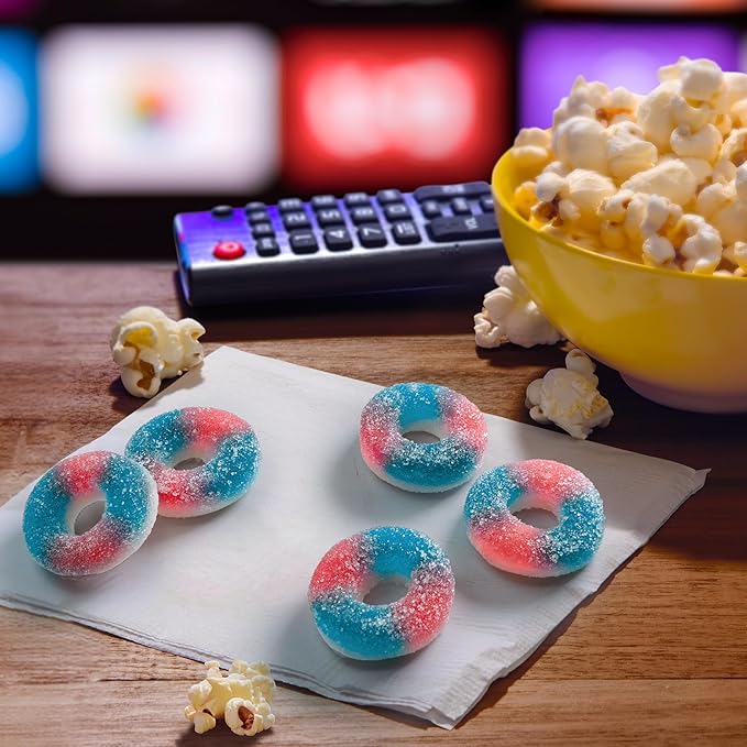 SweeTARTS Halos, Candy, Blue Punch and Strawberries and Cream, Tart and Chewy, Soft and Fluffy, 3.5 oz (12 count)