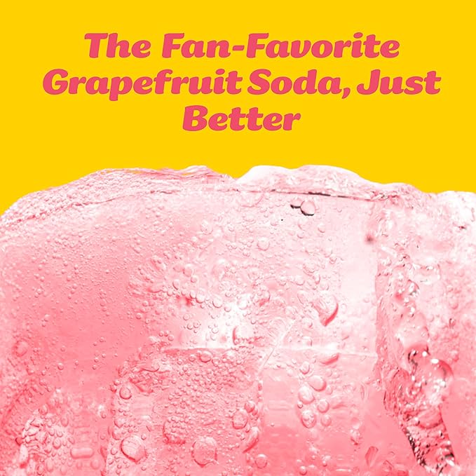 Slice Healthy Soda, Grapefruit Spritz, Prebiotic & Probiotic Soda Pop, 5g Fiber, 35 calories, 12 fl oz 12 Pack