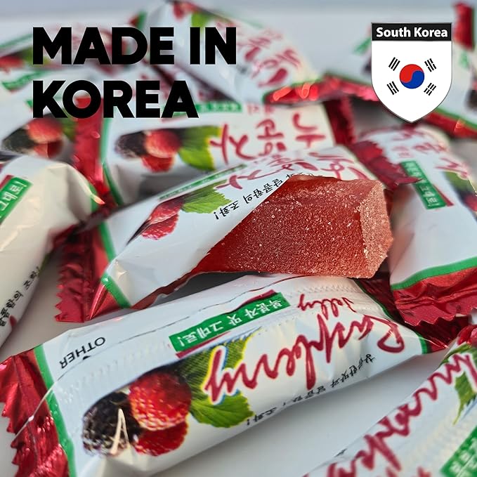 COELO Black Raspberry Jelly 9.87oz (280g) | Bokbunja Soft Candy | Korean Sweet & Tangy Flavor Dessert Chewy Gummy Snack | Camping Trip Picnic Share Size On-The-Go Individual Wrapped K-Food 복분자젤리
