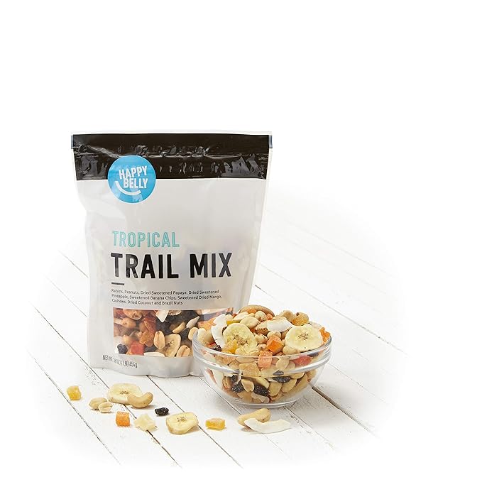 Happy Belly Tropical Trail Mix, 1 pound (Pack of 2)