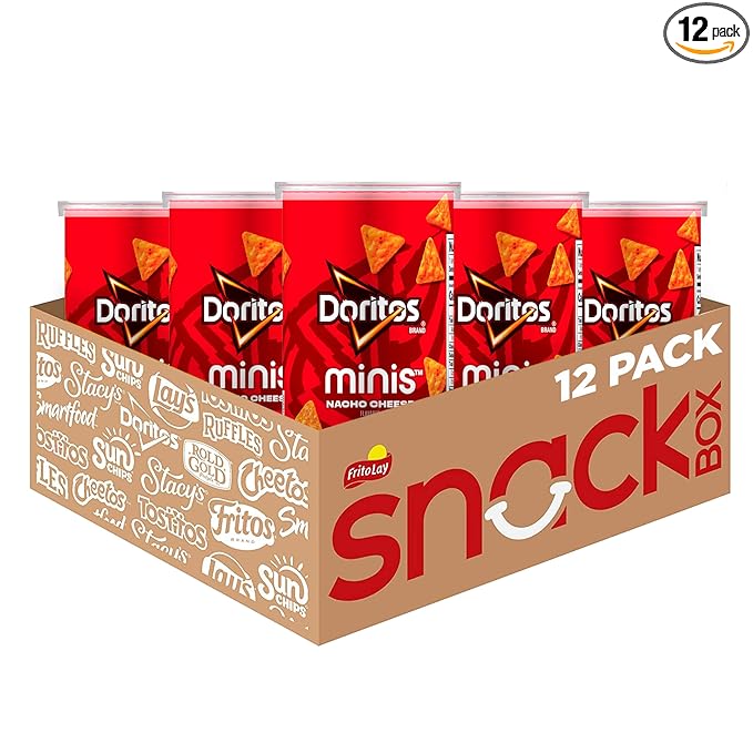 Minis Canisters, Doritos Nacho Cheese, 1.95 Ounce (Pack of 12)