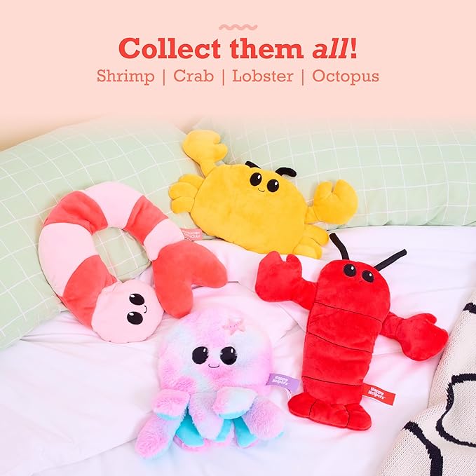 Menstruation Crustacean Lobster by Relatable – Romantic Valentine Gift for Her, Microwavable Heating Pad Plush for Period Cramps, Lavender Scented Self Care Comfort for All Ages