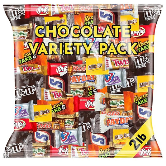 Assorted Chocolate Candy Variety Pack 2 lb – Bulk Individually Wrapped Chocolates for Parties, Gifting, Holidays & Everyday Indulgence – Premium Mix for All Occasions