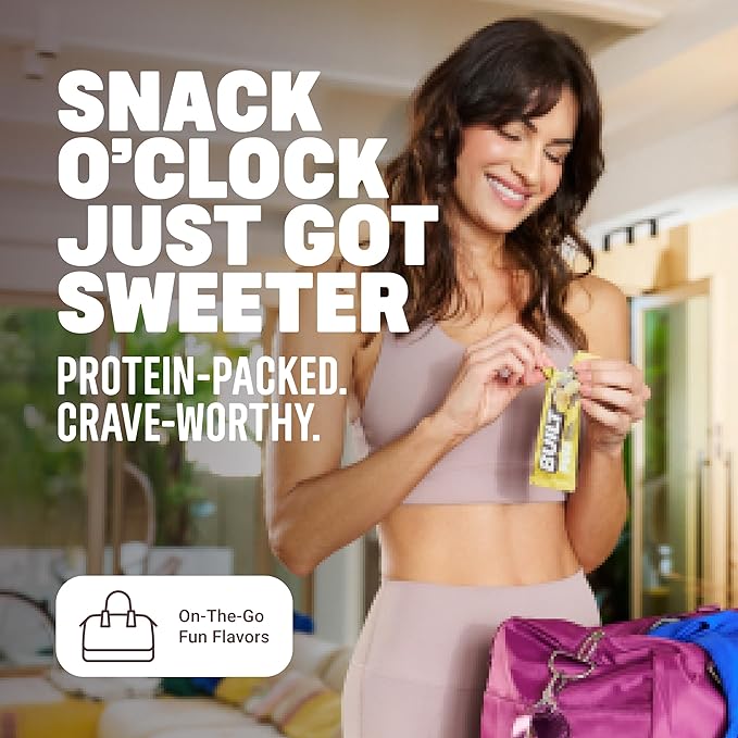 Built Bar, Puff Protein Bars, Banana Cream Pie Puff, 17g Protein Snacks, On-The-Go Bars, Only 140 Calories, 7g Sugar, Collagen, Gluten Free, 12 Count